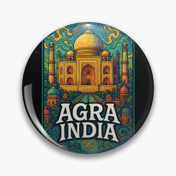 Item preview, Agra Taj Mahal India Trippy Art Travel designed and sold by TomFrontierArt.