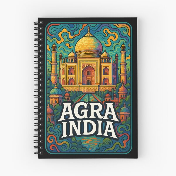 Item preview, Agra Taj Mahal India Trippy Art Travel designed and sold by TomFrontierArt.
