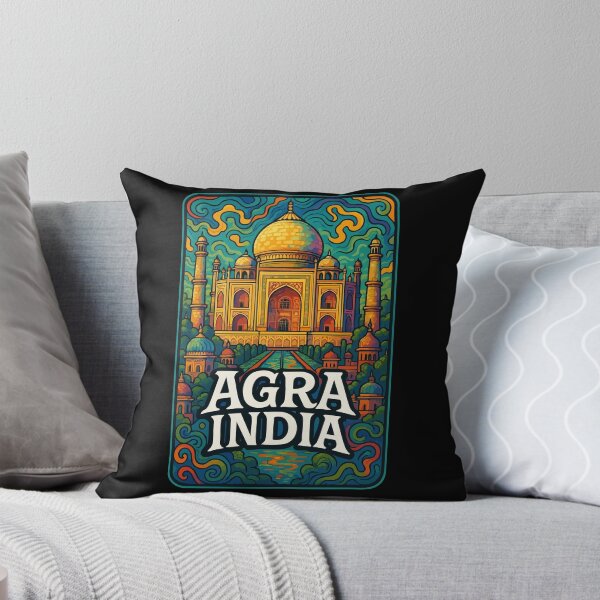 Item preview, Agra Taj Mahal India Trippy Art Travel designed and sold by TomFrontierArt.