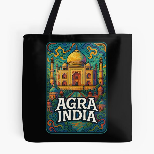 Item preview, Agra Taj Mahal India Trippy Art Travel designed and sold by TomFrontierArt.