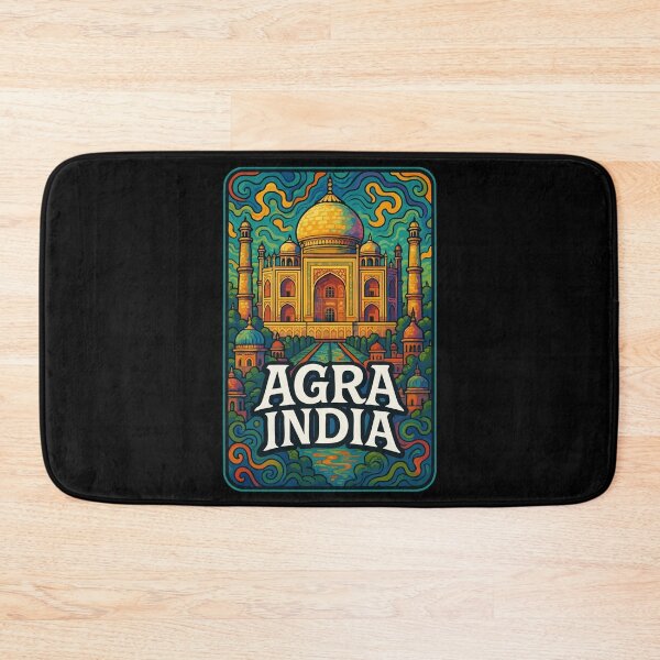 Item preview, Agra Taj Mahal India Trippy Art Travel designed and sold by TomFrontierArt.