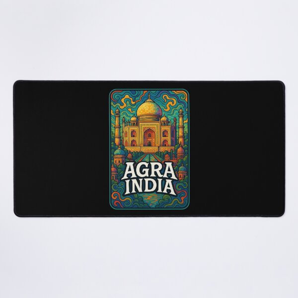Item preview, Agra Taj Mahal India Trippy Art Travel designed and sold by TomFrontierArt.