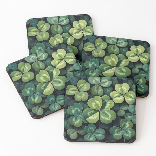 Item preview, St Patricks Day Clover Leaf Seamless Pattern designed and sold by SassyArtistry.