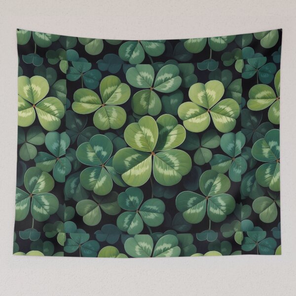Item preview, St Patricks Day Clover Leaf Seamless Pattern designed and sold by SassyArtistry.