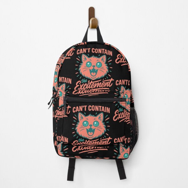 Item preview, Can’t Contain the Excitement Cat Shirt – Hyper Cute Cat Art designed and sold by WhiskerlyGfx.