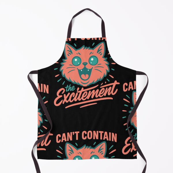 Item preview, Can’t Contain the Excitement Cat Shirt – Hyper Cute Cat Art designed and sold by WhiskerlyGfx.