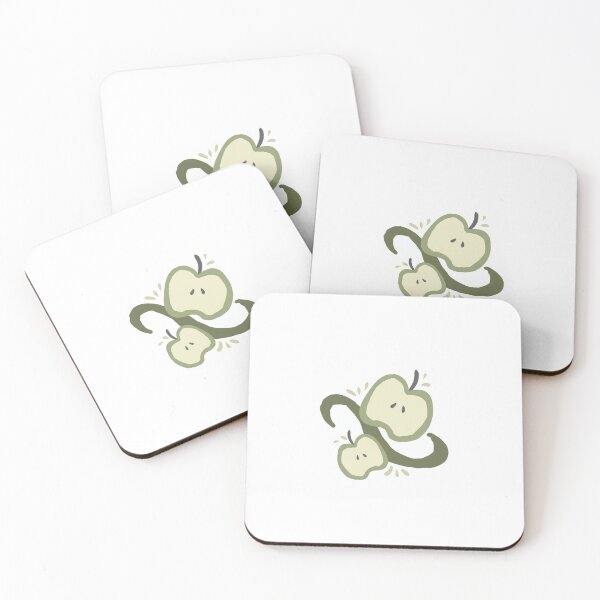 Item preview, green twee apples whimsical  designed and sold by Izzy-mae-8.