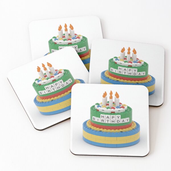 Item preview, Birthday Cake building blocks block brick bricks party celebration children kids designed and sold by CheeseBlueprint.