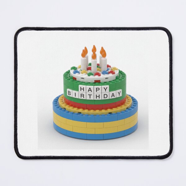 Item preview, Birthday Cake building blocks block brick bricks party celebration children kids designed and sold by CheeseBlueprint.