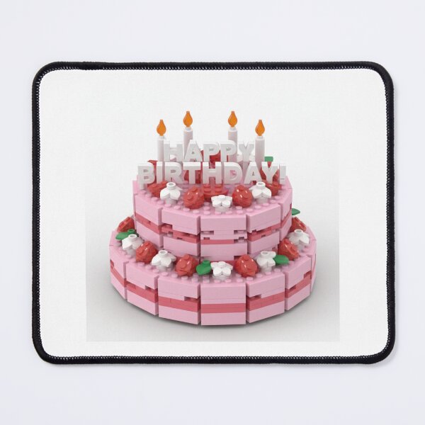 Item preview, Strawberry Birthday Cake building blocks block brick bricks party celebration children kids designed and sold by CheeseBlueprint.