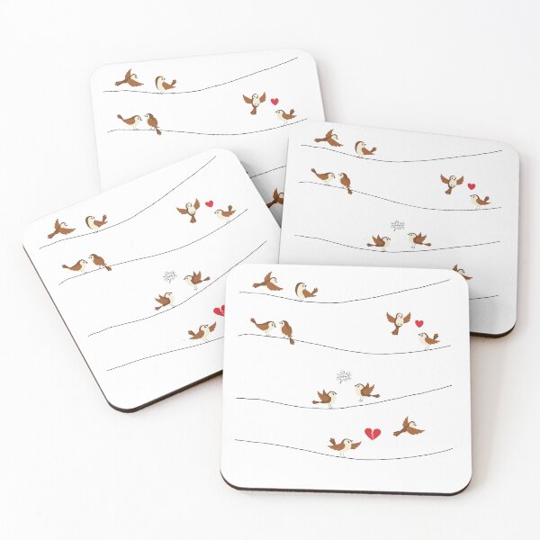 Item preview, Funny Cartoon Birds on a Wire Relationship Drama designed and sold by ChathuStrokes.