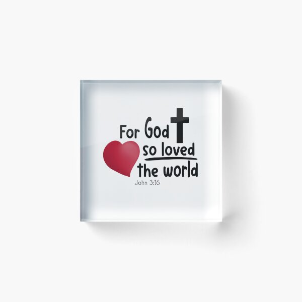 Item preview, For God So Loved the World designed and sold by Willow & Grace Designs.
