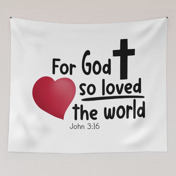 Item preview, For God So Loved the World designed and sold by Willow & Grace Designs.