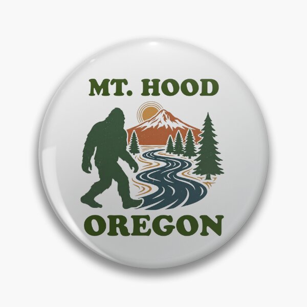 Item preview, Mt. Hood, Oregon with a bigfoot designed and sold by Jumbled Mind.