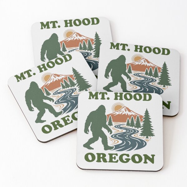 Item preview, Mt. Hood, Oregon with a bigfoot designed and sold by Jumbled Mind.