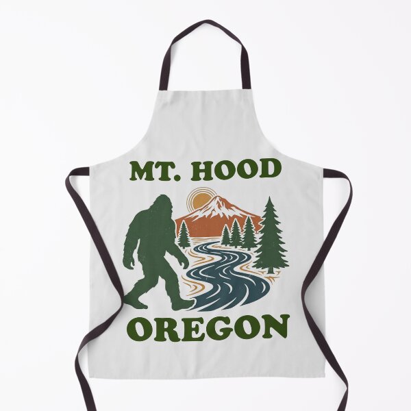 Item preview, Mt. Hood, Oregon with a bigfoot designed and sold by Jumbled Mind.