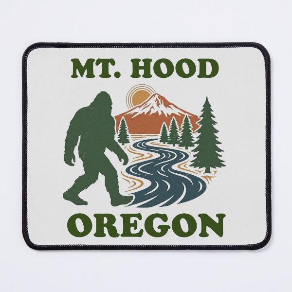 Item preview, Mt. Hood, Oregon with a bigfoot designed and sold by Jumbled Mind.