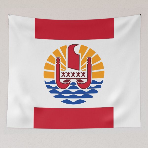 Item preview, Vertical French Polynesia Flag Design designed and sold by NTGUILTY.