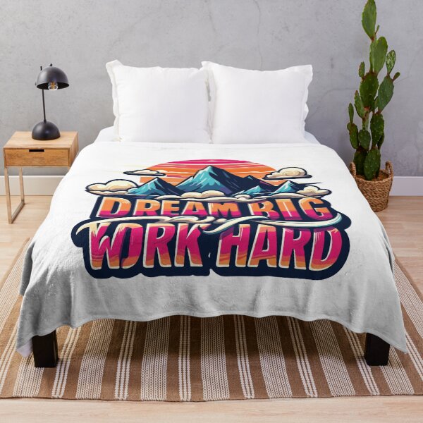 Item preview, Dream Big Work Hard Motivational Quote designed and sold by CleanDecor.