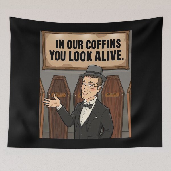 Item preview, In Our Coffins You Look Alive Essential T-Shirt For a Gravedigger designed and sold by Martysstore.