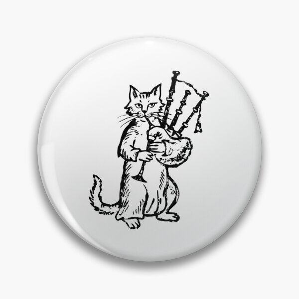Item preview, Ugly Medieval Cat Playing Bagpipes designed and sold by SignumShop.