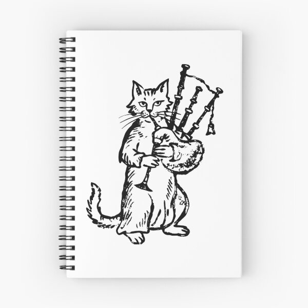 Item preview, Ugly Medieval Cat Playing Bagpipes designed and sold by SignumShop.