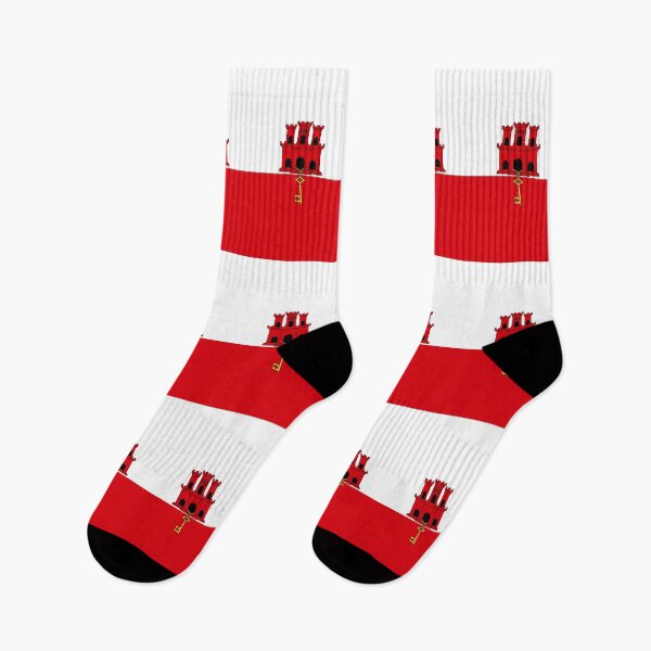 Item preview, Vertical Gibraltar Flag Design designed and sold by NTGUILTY.