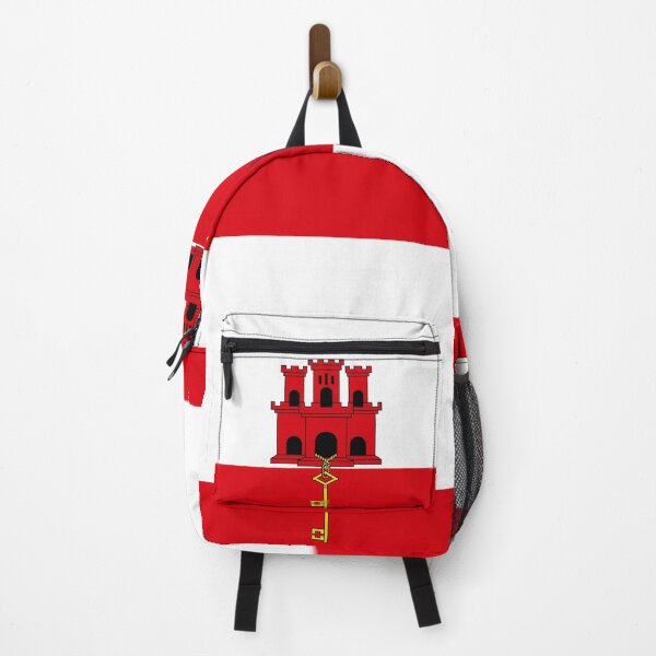 Item preview, Vertical Gibraltar Flag Design designed and sold by NTGUILTY.
