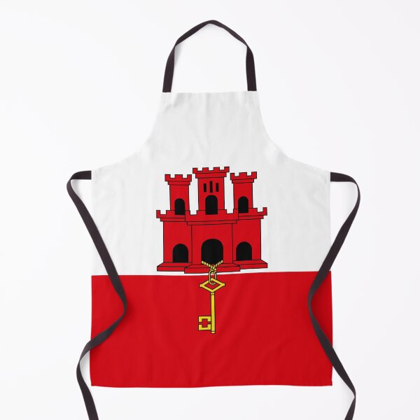Item preview, Vertical Gibraltar Flag Design designed and sold by NTGUILTY.