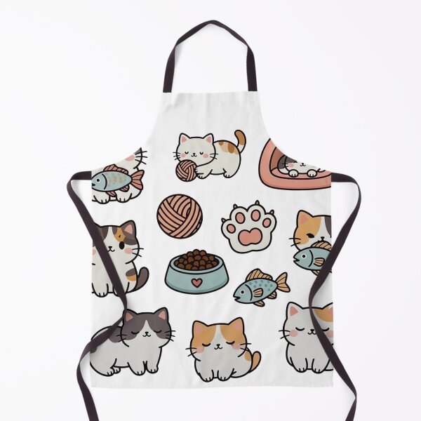 Item preview, Cute Kawaii Cat Sticker Set With Accessories designed and sold by SassyArtistry.