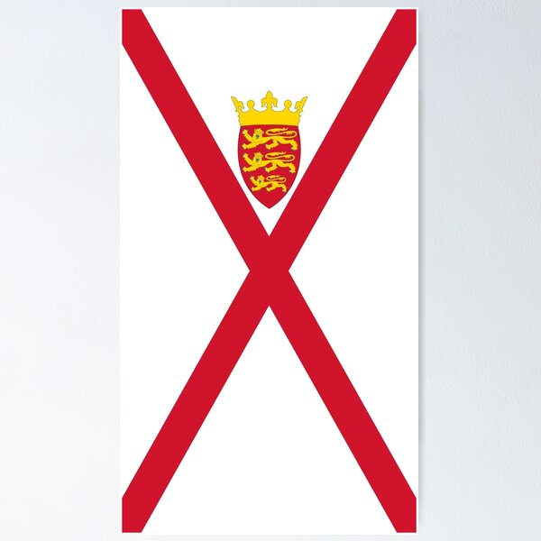 Item preview, Vertical Jersey Flag Design designed and sold by NTGUILTY.
