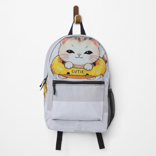 Item preview, Cute Cat Donut Float Summer Sticker designed and sold by SassyArtistry.