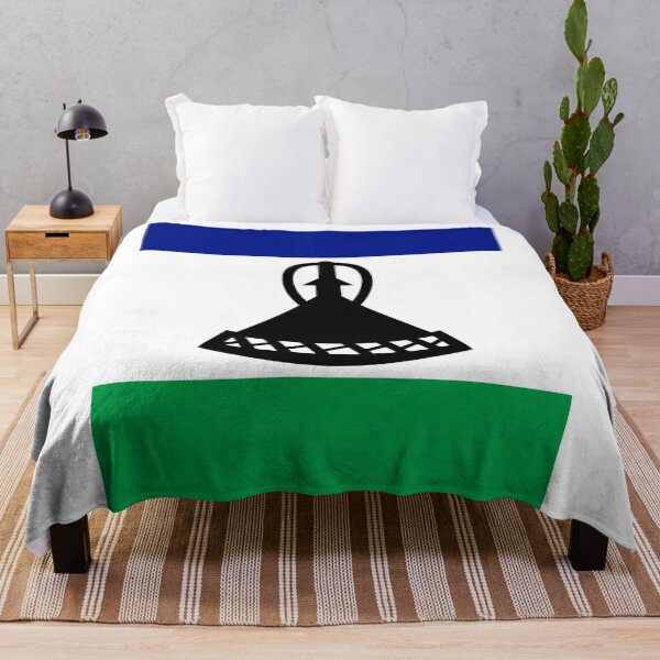 Item preview, Vertical Lesotho Flag Design designed and sold by NTGUILTY.