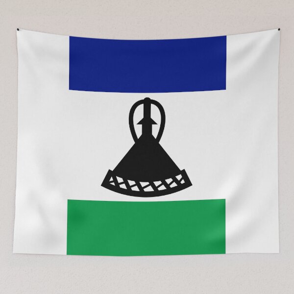 Item preview, Vertical Lesotho Flag Design designed and sold by NTGUILTY.