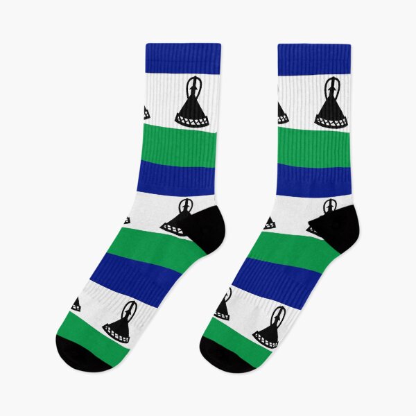 Item preview, Vertical Lesotho Flag Design designed and sold by NTGUILTY.