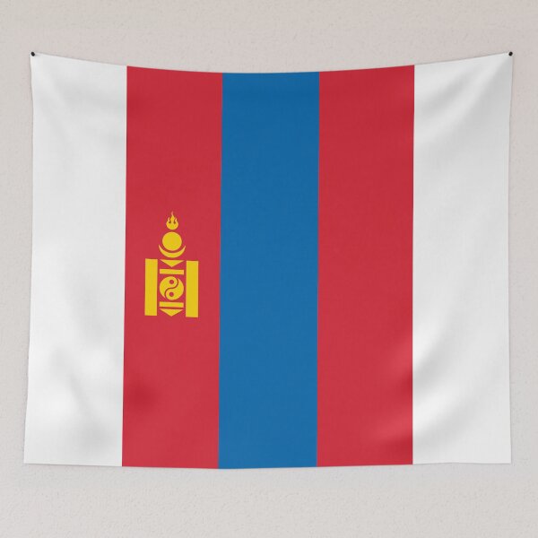 Item preview, Vertical Mongolia Flag Design designed and sold by NTGUILTY.