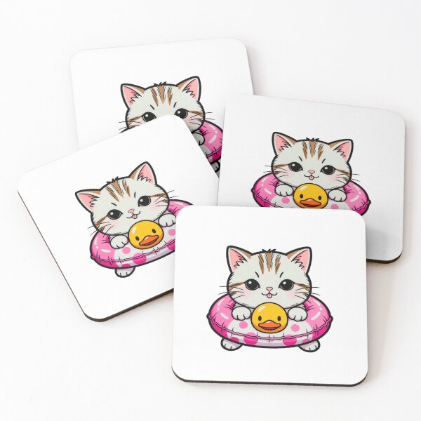 Item preview, Cute Cat In Pink Donut Pool Float designed and sold by SassyArtistry.
