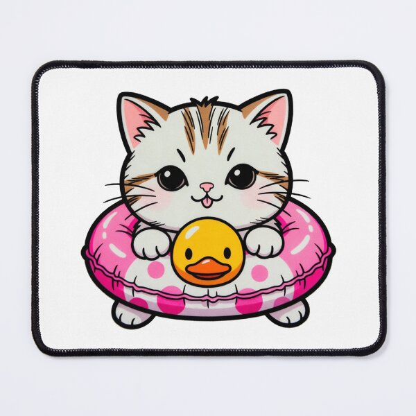 Item preview, Cute Cat In Pink Donut Pool Float designed and sold by SassyArtistry.