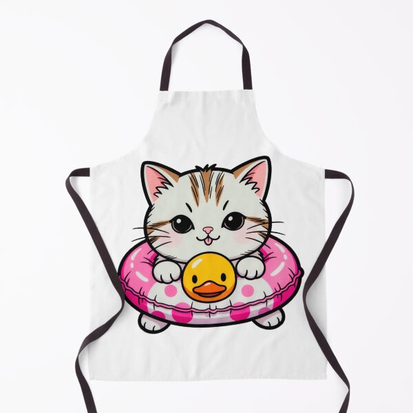Item preview, Cute Cat In Pink Donut Pool Float designed and sold by SassyArtistry.