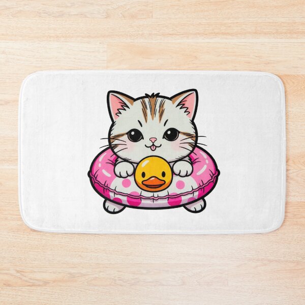 Item preview, Cute Cat In Pink Donut Pool Float designed and sold by SassyArtistry.