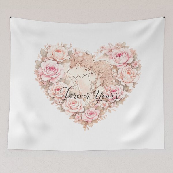 Item preview, Forever Yours Floral Heart designed and sold by lorand-designs.
