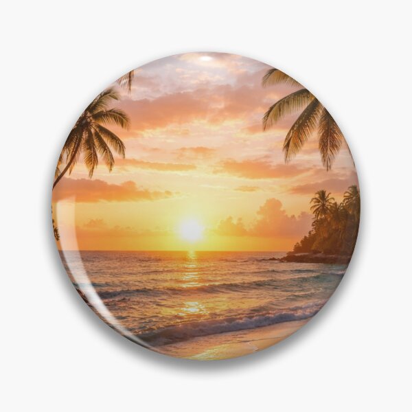 Item preview, Golden Sunset on Tropical Beach designed and sold by JuViRo.
