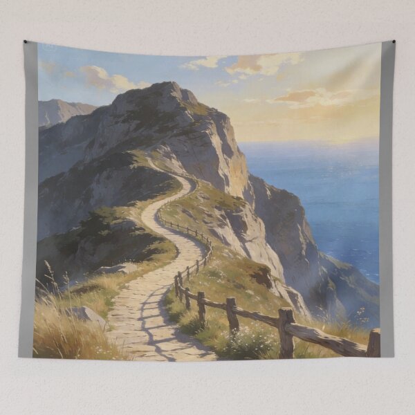 Item preview, Mountain Path – Scenic Landscape Poster & Art Prints designed and sold by Williams Anderson.