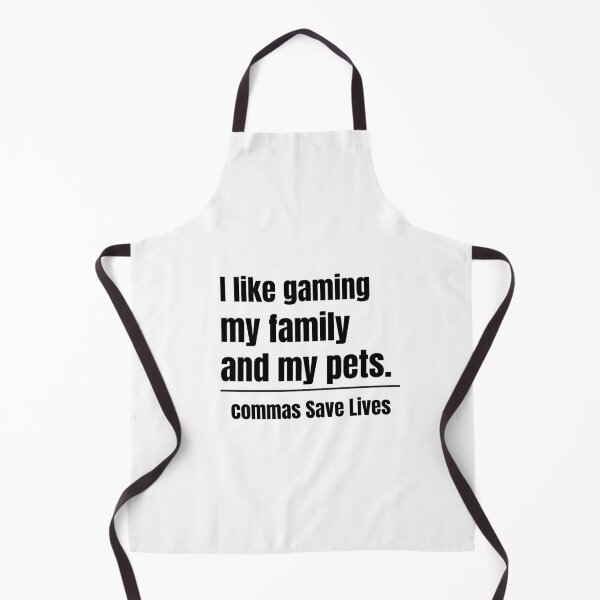 Item preview, commas Save Lives I like gaming my family and my pets gift for gamers and pet lovers designed and sold by adjamine.