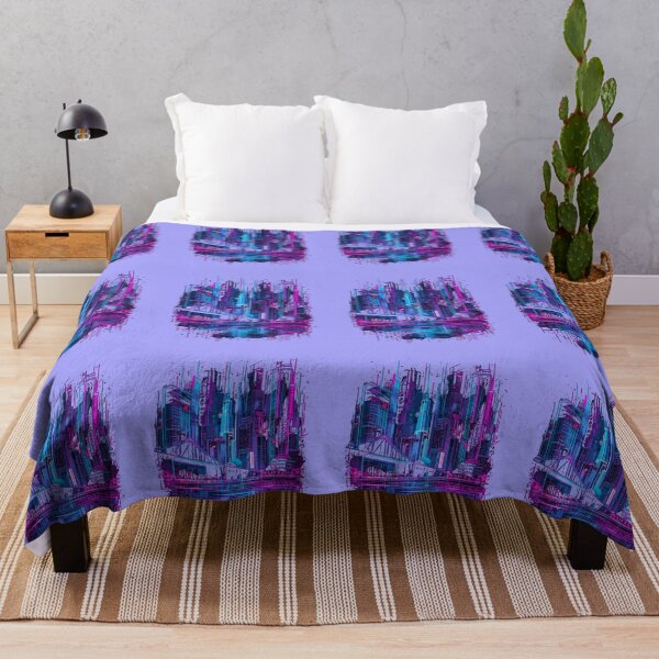 Item preview, Modern Futuristic Skyline Reflection - High-Rise City by the Water. designed and sold by LunaPrintCo.