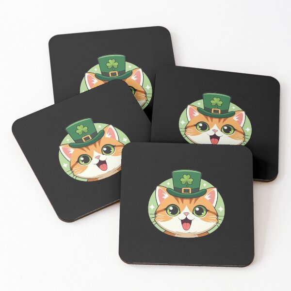 Item preview, Cat Wearing Leprechaun Hat St Patricks Day designed and sold by SassyArtistry.