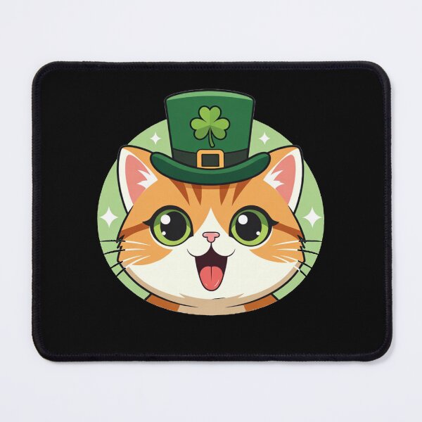 Item preview, Cat Wearing Leprechaun Hat St Patricks Day designed and sold by SassyArtistry.
