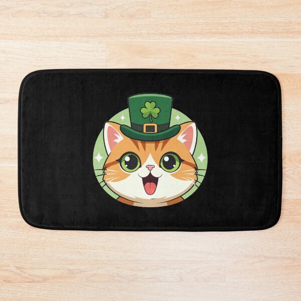 Item preview, Cat Wearing Leprechaun Hat St Patricks Day designed and sold by SassyArtistry.