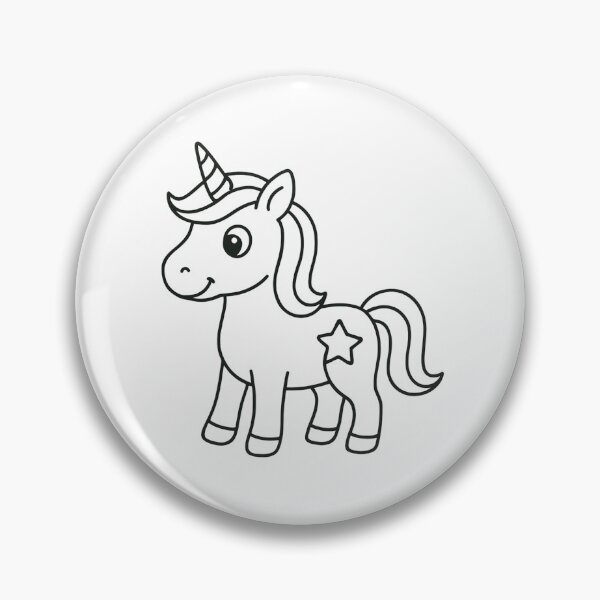 Item preview, Unicorn Coloring Page Style | Simple Cute Unicorn Outline designed and sold by Hydravisions.