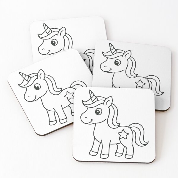 Item preview, Unicorn Coloring Page Style | Simple Cute Unicorn Outline designed and sold by Hydravisions.